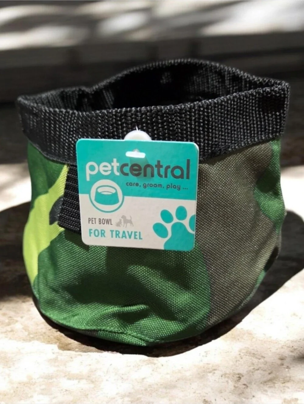 Dog Bowls 34oz Travel Water Food Portable Foldable Canvas Collapsible